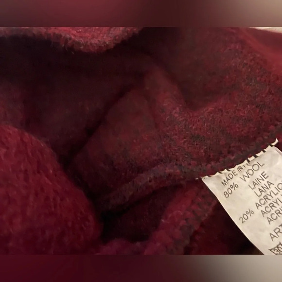 Charlotte & Louis wool blend coat burgundy fall whimsigoth preppy academia chic - Picture 7 of 10